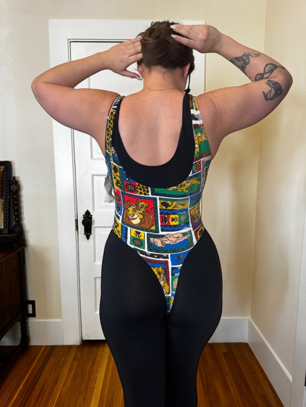 90s Vintage Disney Lion King Bodysuit Sz M - Picture 2 of 12